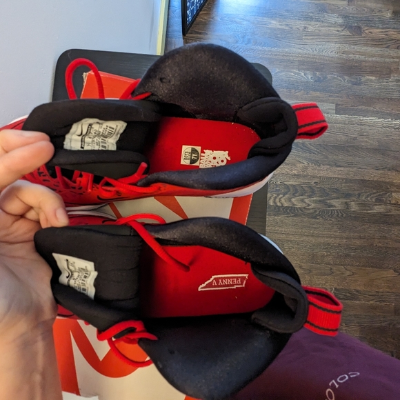 NEW Nike Air Penny 5 GS 'University Red' Size 7Y - Picture 9 of 12